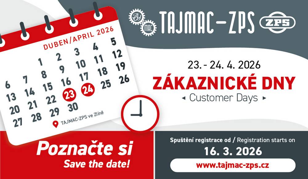 Tajmac-ZPS Zákaznické dny 2026